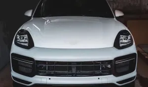 Porsche Cayenne 2014-2017 Uyumlu İçin Full Facelift 2018+ Turbo Body Kit (Farlar Dahil) - Görsel 4