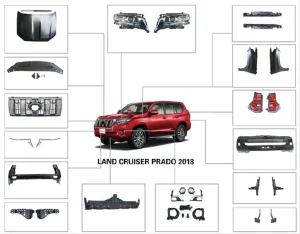 Land Cruiser Uyumlu Prado 2014-2017 İçin Facelift Body Kit ( 2018+ Görünüm) thumb 1