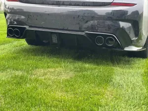 BMW 3 Serisi 2019-Günümüz (G20) Uyumlu G20 İçin M3 Gts Difüzör Seti (Çakarlı & Egzozlu) - Görsel 3