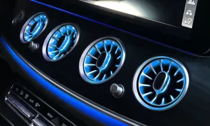 Mercedes W213 Uyumlu E Serisi 2016-2017 64 Renk Ön Havalandırma Menfez Seti Ambians Set thumb 2