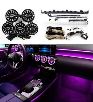 Mercedes W177 Uyumlu Işıklı Havalandırma Ve Ambians Set (Takım) - Görsel 2