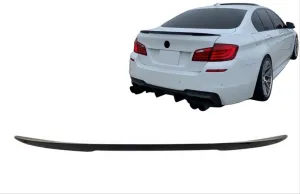 Bmw 5 Uyumlu Serisi F10 2010-2016 M4 Spoiler - Piano Black (Parlak Siyah) thumb 4