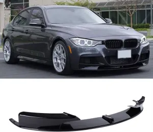 Bmw 3 Uyumlu Serisi F30 M-Tech Ön Lıp Piano Black - 2 Parça thumb 1