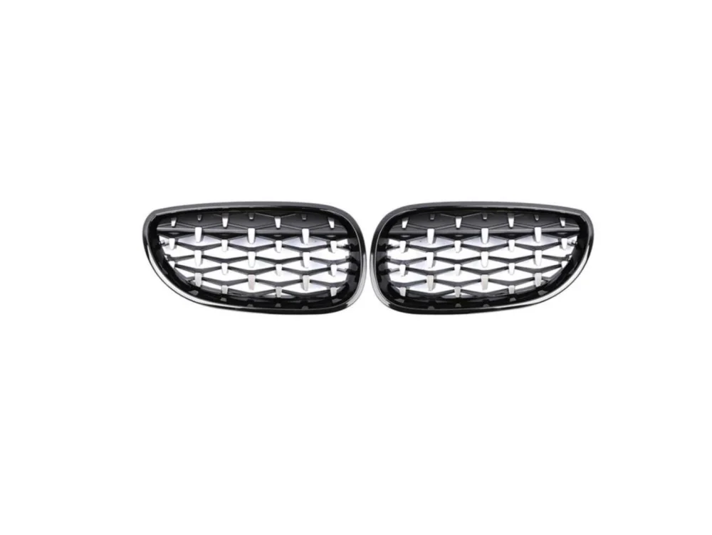 Drs Tuning Bmw 5 Uyumlu Serisi E60 2004-2009 Diamond Panjur(Böbrek) Piano Black Çerçeve