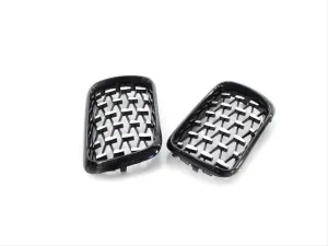 Bmw 3 Uyumlu Serisi 1997-1999 E36 Diamond Panjur (Böbrek) Piano Black Çerçeve thumb 2