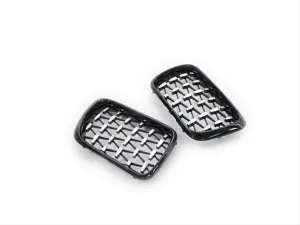 Bmw 3 Uyumlu Serisi 1997-1999 E36 Diamond Panjur (Böbrek) Piano Black Çerçeve thumb 4