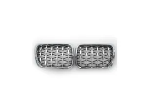 Bmw 3 Uyumlu Serisi 1997-1999 E36 Diamond Panjur (Böbrek) Krom Çerçeve thumb 1