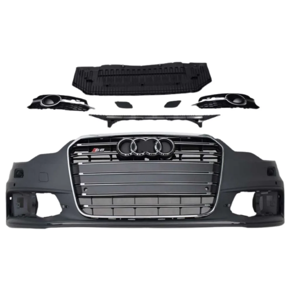 Audi A6 Uyumlu 2012-2014 S6 Ön Tampon Panjur Seti
