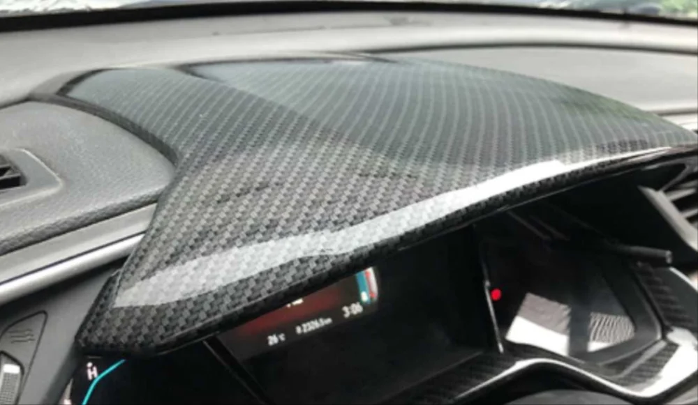 Drs Tuning Honda Civic Uyumlu Fc5 Gösterge Üst Kaplama - Karbon