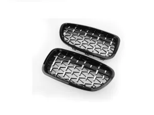 Bmw 5 Uyumlu Serisi (2010-2017) F10 Diamond Böbrek (Diamond Panjur) thumb 2