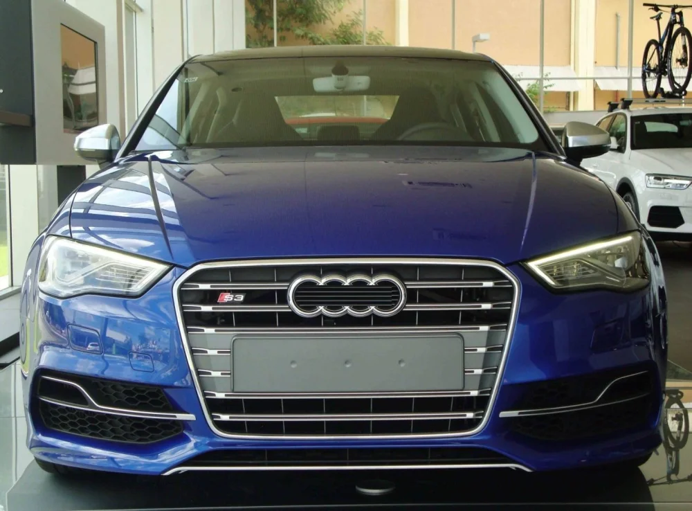 Audi A3 Uyumlu 2013-2016 S3 Ön Tampon Panjur Seti (Sedan) (Sis Yuvalı Model)