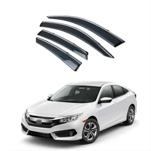 Drs Tuning Honda Civic Uyumlu Fc5 2016-2020 Cam Rüzgârlığı Krom Çıta