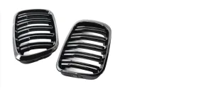 Bmw E46 Uyumlu 45384 Çift Çizgi M Panjur (Böbrek) thumb 4