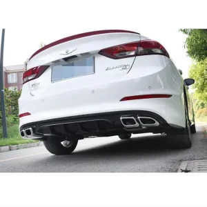 Hyundai Elantra Uyumlu 2016-2018 4 Egzoz Piano Black Difüzör - Görsel 3