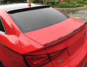 Audi A3 2021-Günümüz (8Y) Uyumlu Sedan Cam Üstü Spoiler - Piano Black (Parlak Siyah)