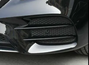 Mercedes W177 Uyumlu A Serisi 2019+ Ön Tampon Bıçakları - 4 Parça - Piano Black thumb 2