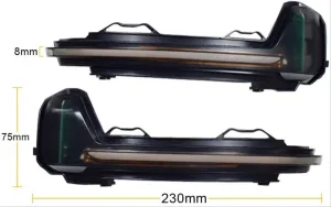 Volkswagen Tiguan Uyumlu 2016+ Dinamik LED Ayna Sinyali Mavi Selamlama thumb 4
