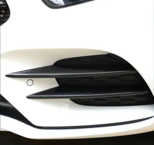 Mercedes W177 Uyumlu A Serisi 2019+ Ön Tampon Bıçakları - 4 Parça - Karbon thumb 2