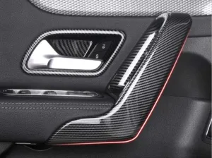 Mercedes W177 Uyumlu A Serisi 2019+ Kapı Kolçak Kaplama - Karbon thumb 3