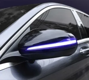 Mercedes Dinamik Uyumlu LED Ayna Sinyali Mavi Selamlama (W205 0 - W222- X253- W447) thumb 2