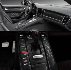 Porsche Panamera Uyumlu 2011-2016 Karbon Fiber Kaplama Seti thumb 3
