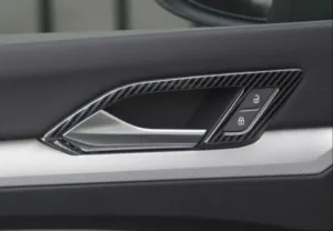 Volkswagen Golf Uyumlu 8 İç Kapı Açma Kolu Kaplama - Karbon - Görsel 3