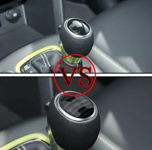Hyundai Kona Uyumlu Vites Topuzu Kaplama - Karbon - Görsel 2