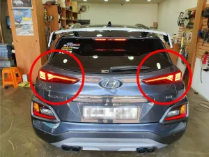 Hyundai Kona Uyumlu Stop Kaplama - Piano Black - Görsel 2