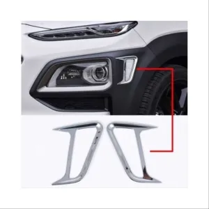 Hyundai Kona Uyumlu Ön Tampon Bıçakları - Krom - Görsel 3