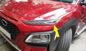 KONA IÇIN UYUMLU ÖN GÜNDÜZ LEDI ÇERÇEVE -KROMDRS Tuning kalitesiyle tanışın! Özel olarak Hyundai  model araçlar için üretilen bu ürün, otomobilinizin hatlarına 