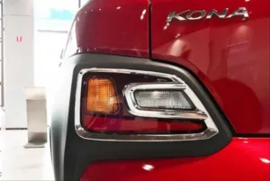 Hyundai Kona Uyumlu Arka Sis Kaplama - Krom - Görsel 3