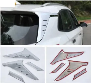 Hyundai Kona Uyumlu Arka Direk Kaplama - Krom - Görsel 2