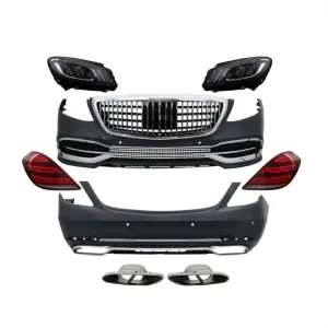 Mercedes-Benz W222 Uyumlu S Serisi 2014-2020 Maybach Far Ve Stop Dahil Maybach Body Kit