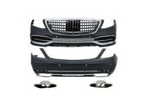 Mercedes-Benz W222 Uyumlu S Serisi 2014-2020 Maybach Far Ve Stop Dahil Maybach Body Kit - Görsel 3