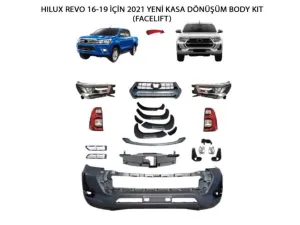 Toyota Hilux Uyumlu 2016-2020 İçin 2021 Yeni Kasa Dönüşüm Body Kit (Facelift)DRS Tuning kalitesiyle tanışın! Özel olarak Toyota  model araçlar için üretilen bu 