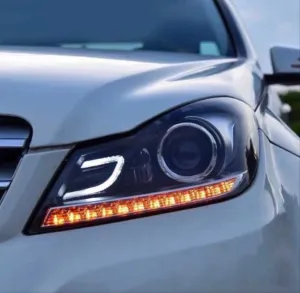 Mercedes W204 Uyumlu C Serisi (Makyajlı Kasa İçin) LED Far - Görsel 2