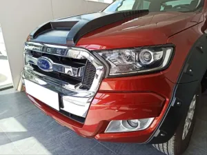Ford Ranger Uyumlu 2015-2020 Far Çerçevesi Kaplama Siyah thumb 4