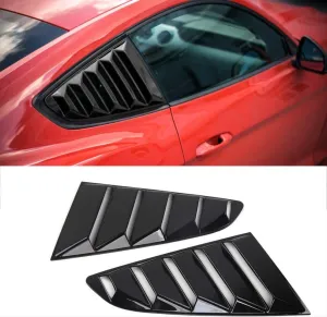 Ford Mustang Uyumlu 2015-2020 Kelebek Cam Kaplama - Piano Black - Görsel 3