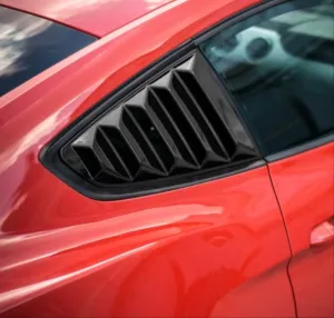 Ford Mustang Uyumlu 2015-2020 Kelebek Cam Kaplama - Piano Black - Görsel 4