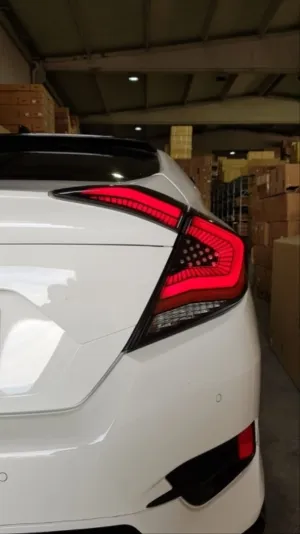 Honda Civic Uyumlu Fc5 2016-2020 Omurga LED Stop Transparan - Görsel 2