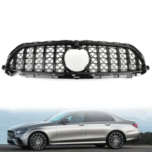Mercedes W213 Uyumlu E Seriş 2020 Gtr Panjur Siyah - Telli Versiyon (Mesh Style) thumb 2