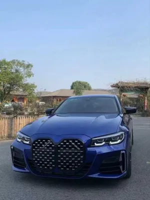 Bmw 3 Uyumlu Serisi G20 İçin G22 Dönüşüm Ön Tampon & Panjur Seti thumb 2