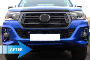 Toyota Hilux Uyumlu Rocco Body Kit 2016-2020 (Ön Tampon, Panjur, Alt Izgara, Sis Kapakları) thumb 4
