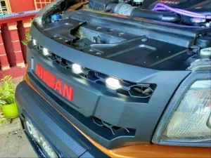 Nissan Navara Uyumlu Np300 (2015-2020) Ledli Panjur- Siyah (Dizayn B) - Görsel 4