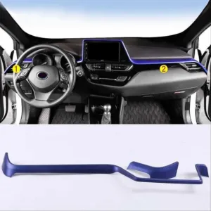 Toyota C-Hr Uyumlu 2016-2019 Panel Üst Kaplama 2 Parça - Mavi - Görsel 2