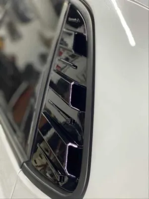 Volkswagen Polo Uyumlu 2019+ Kelebek Cam Kaplama - Piano Black thumb 3