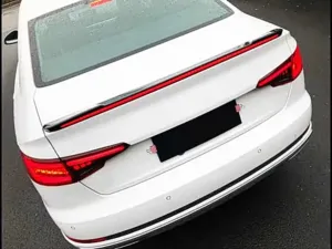 Audi A4 Uyumlu 2016-2019 LED Spoiler Piano Black (Parlak Siyah) thumb 2