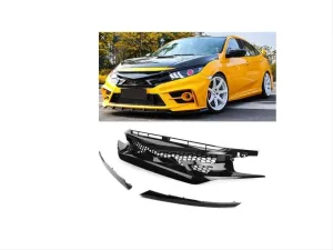 Drs Tuning Honda Civic Uyumlu Fc5 2016-2020 Ön Panjur Jdm Stil - Görsel 2