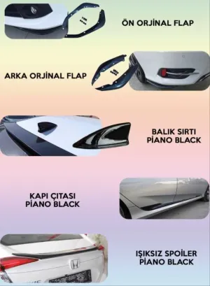Honda Civic uyumlu Fc5 Spor Paket modelleri Oto Aksesuar Shop'de. Kaliteli malzeme, hızlı kargo ve güvenli alışverişle hemen inceleyin.