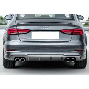 Audi A3 Uyumlu 2017+ Sedan S3 Difüzör Egzoz Seti thumb 3